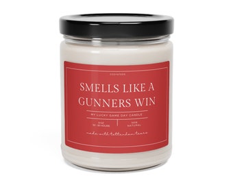 Smells Like a Win Candle, Arsenal Gift, Premier League, Arsenal Gunners, Scented Candle, Soccer Gift, Champions League, Game Day Candle