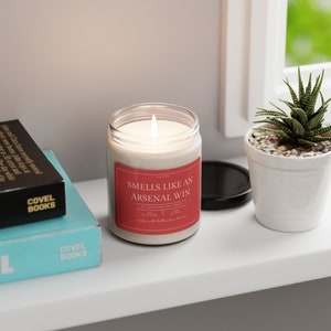 Smells Like a Win Candle, Arsenal Gift, Premier League, Arsenal Gunners, Scented Candle, Soccer Gift, Champions League, Game Day Candle image 4