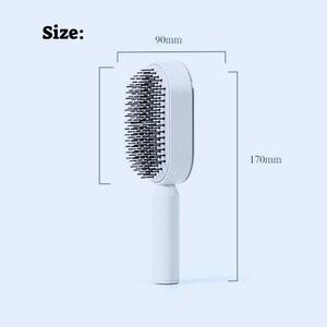 Self Cleaning Hair Brush For Women, hair brush, scalp brush, hair straightening brush, detangling brush, wet hair brush, hair massage image 6