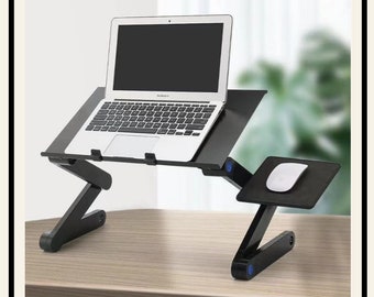 folding desk | folding computer desk | small folding desk | Adjustable Legs Laptop Table | Home Decor | Computer Desk | Portable Work Desk