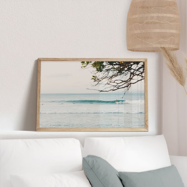 Surfers Beach Photographic Print - Coastal Lifestyle Print For Living Room Beach Print For Surfers Beach Lovers