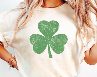 Comfort Colors Retro Shamrock T-Shirt: Lucky St. Patrick's Day Tee