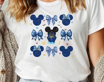 Mickey Cruise T-Shirt, Disney Cruise Shirt, Coquette Cruise Shirt, Coquette Bow Mickey Shirt, Disney Trip Shirt, Disney Cruise Group Shirt