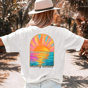 Coconut Girl Sunset T-shirt, Summer Vacation Beach Shirt, Beach T-Shirt, Summer Woman Shirt, Salty Mermaidcore Tee for Surfer, Summer Shirt