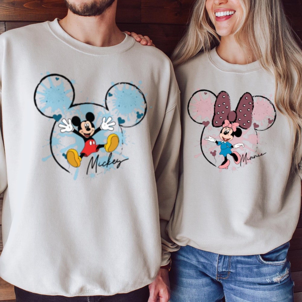 Mickey And Friends Sweatshirt, Disney Characters Sweatshirts, Mickey And Friends Disney Sweatshirts, Trendy Disneyworld Sweatshirts