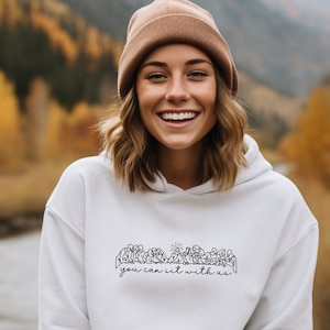 You Can Sit With Us Hoodie: Christian Faith Graphic