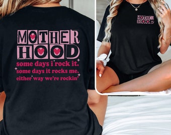Comfort Colors Motherhood T-Shirt: Funny Mom Life Tee