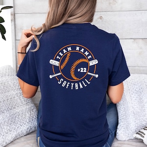 Personalized Softball Team Shirt: Custom Player Number