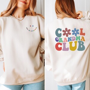 Cool Grandma Club Sweatshirt, Grandma Sweatshirt, Mother&#39;s Day Sweatshirt, Gift for Grandma, New Grandma Sweatshirt, Granny Sweatshirt