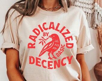 Chemise égalité politique : t-shirt radicalisé par la décence basique à caractère militant
