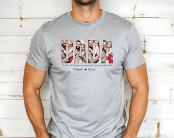 Custom Photo Dada T-Shirt, Father’s Day T Shirt, Personalized Dad Shirt, Dada Shirt, Dad Photo Shirt, Family Photo Shirt, Gift for Dad