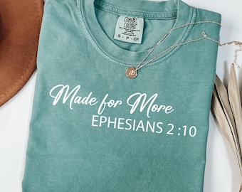 Comfort Colors Ephesians 2:10 T-Shirt - Religious Mom Shirt
