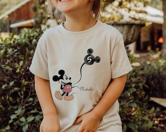 Personalized Mickey Mouse Birthday Shirt: Custom Disneyland Family Tee