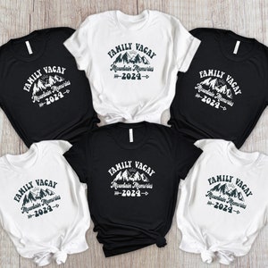 Family Vacation 2024 T-Shirt: Mountain Trip Memories