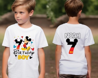 Personalized Mickey Tshirts For Kids, Birthday Disney Shirt, Birthday Mickey Shirt, Birthday Boy Custom Shirt, Custom Birthday Mickey Shirt