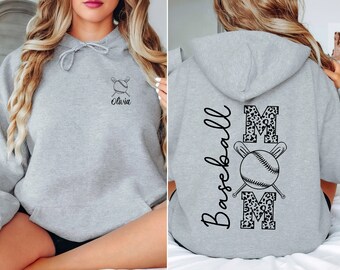 Custom Baseball Mom Hoodie: Personalized Game Day Apparel