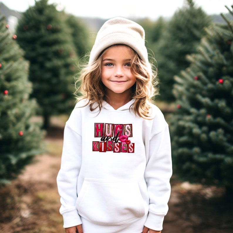 Hugs and Kisses Hoodie, Valentine's Day Hoodie, Cute Valentine Hoodie, Love Hoodie, Valentines