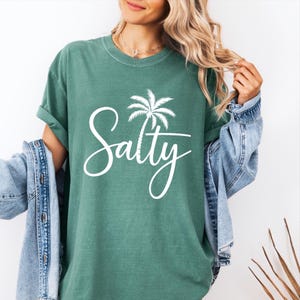 Comfort Colors Salty T-Shirt: Trendy Preppy Beach Tee