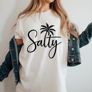 Salty Beach T-Shirt: Trendy Summer Vacation Tee