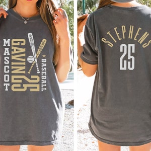 Comfort Colors T-Shirt\ Customizable Baseball Team T-Shirt, Baseball Tshirt, Baseball Mom Shirt, Personalized Baseball Shirt, Game Day Shirt