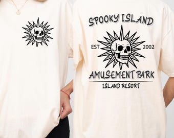 Comfort Colors Spooky Island Disco Skull Shirt - 90s Halloween Tee