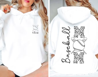 Custom Baseball Mom Hoodie: Personalized Game Day Gift