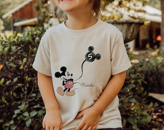 Personalized Mickey Mouse Birthday Shirt: Custom Name, Disneyland Family Tee