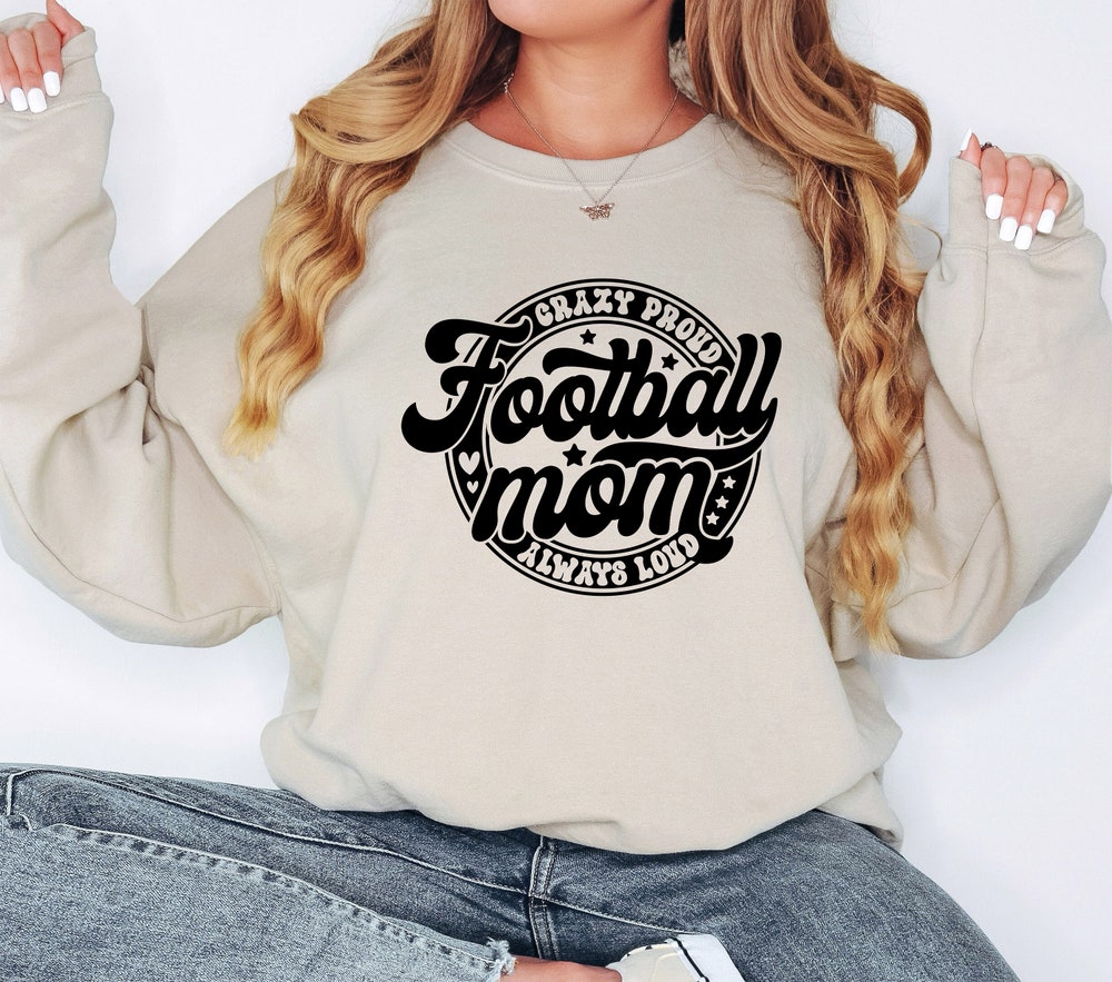 Football Mom Sweatshirt, Football Lover Sweatshirt, Football Mama Sweatshirt, Mom Life Sweatshirt, Sports Sweatshirt, Gift For Mom Shirtstore24H