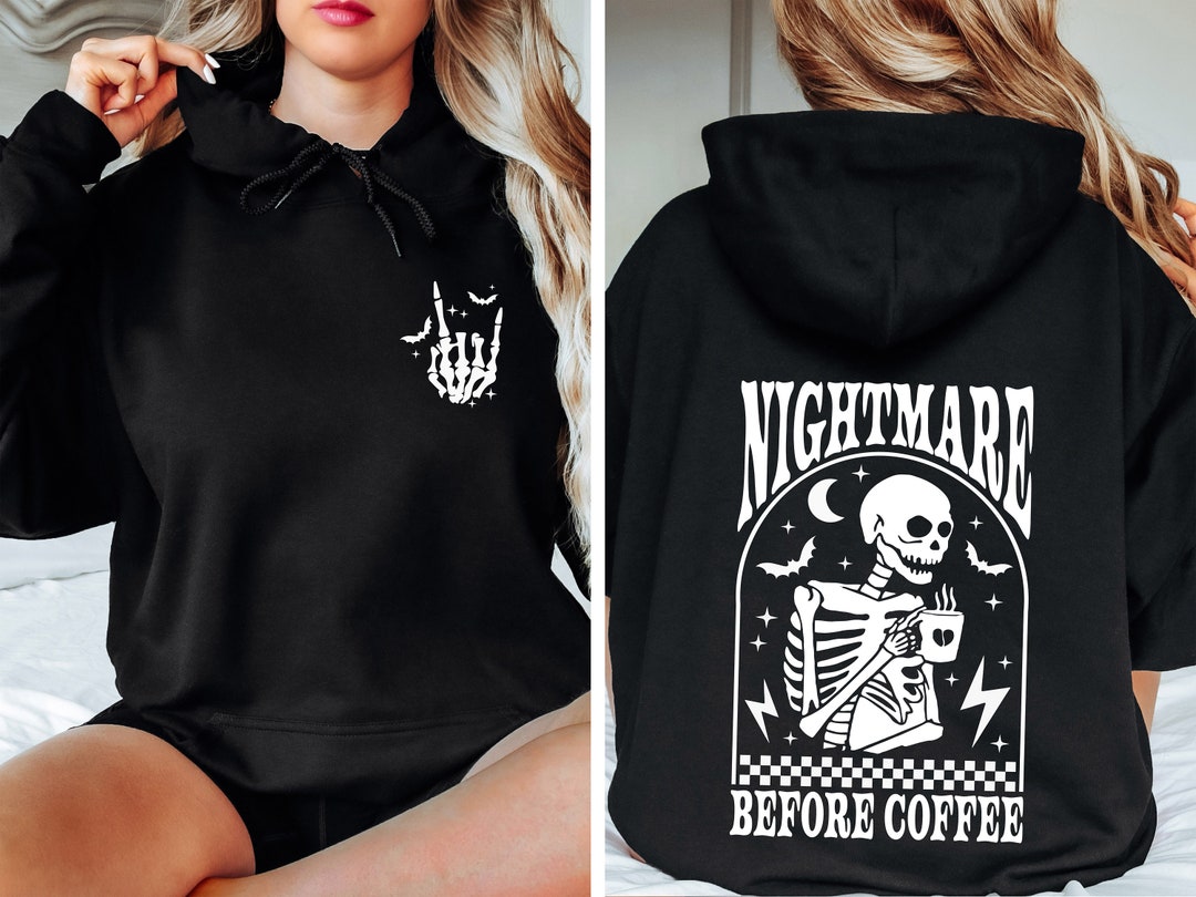 Nightmare Before Coffee Skeleton Sweatshirt