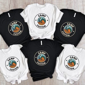 Custom Camp Shirt, Camp Custom Tshirt, Camping Family Shirt, Camp Crew Tshirt, Cousin Crew  Camping Trip Shirt, Personalized Camping Gifts