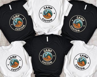 Custom Camping Trip Shirt, Camp Crew T-shirt, Personalized Gift