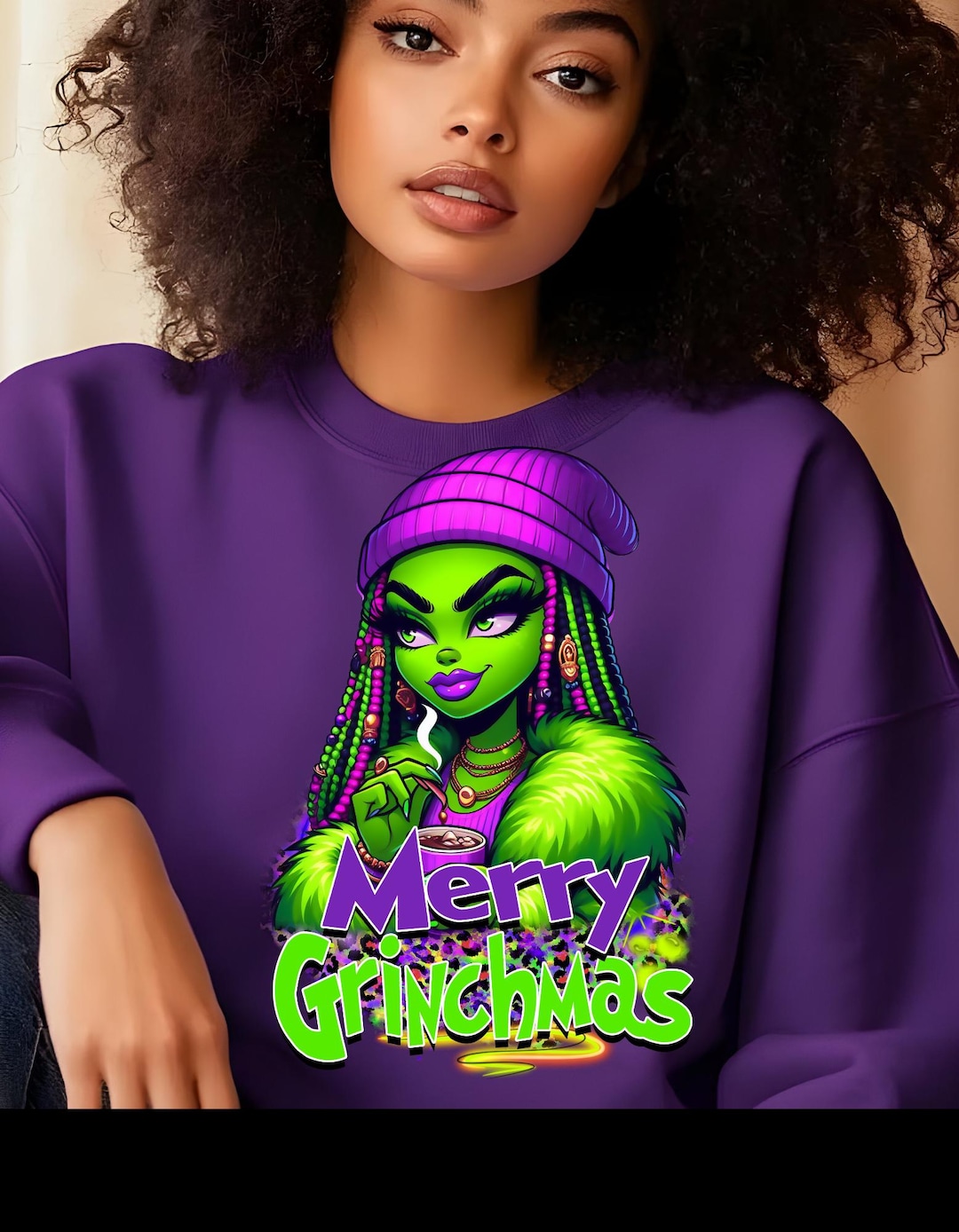 Grinchmas Sweatshirt| Christmas Grinch Crewneck | Holiday Graphic ...