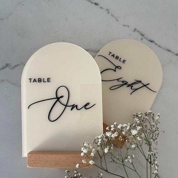 Acrylic Table Numbers, Arch Table Numbers, Wedding Table Numbers, Modern Table Numbers, Table Numbers, Elegant Table Numbers