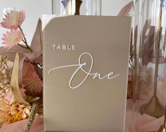Acrylic Table Numbers