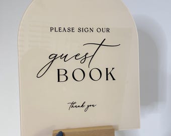 Acrylic guestbook Sign, Arch guestbook Sign, Wedding Sign, Modern gift Sign, cards Sign, Elegant guestbook Sign, Custom Sign