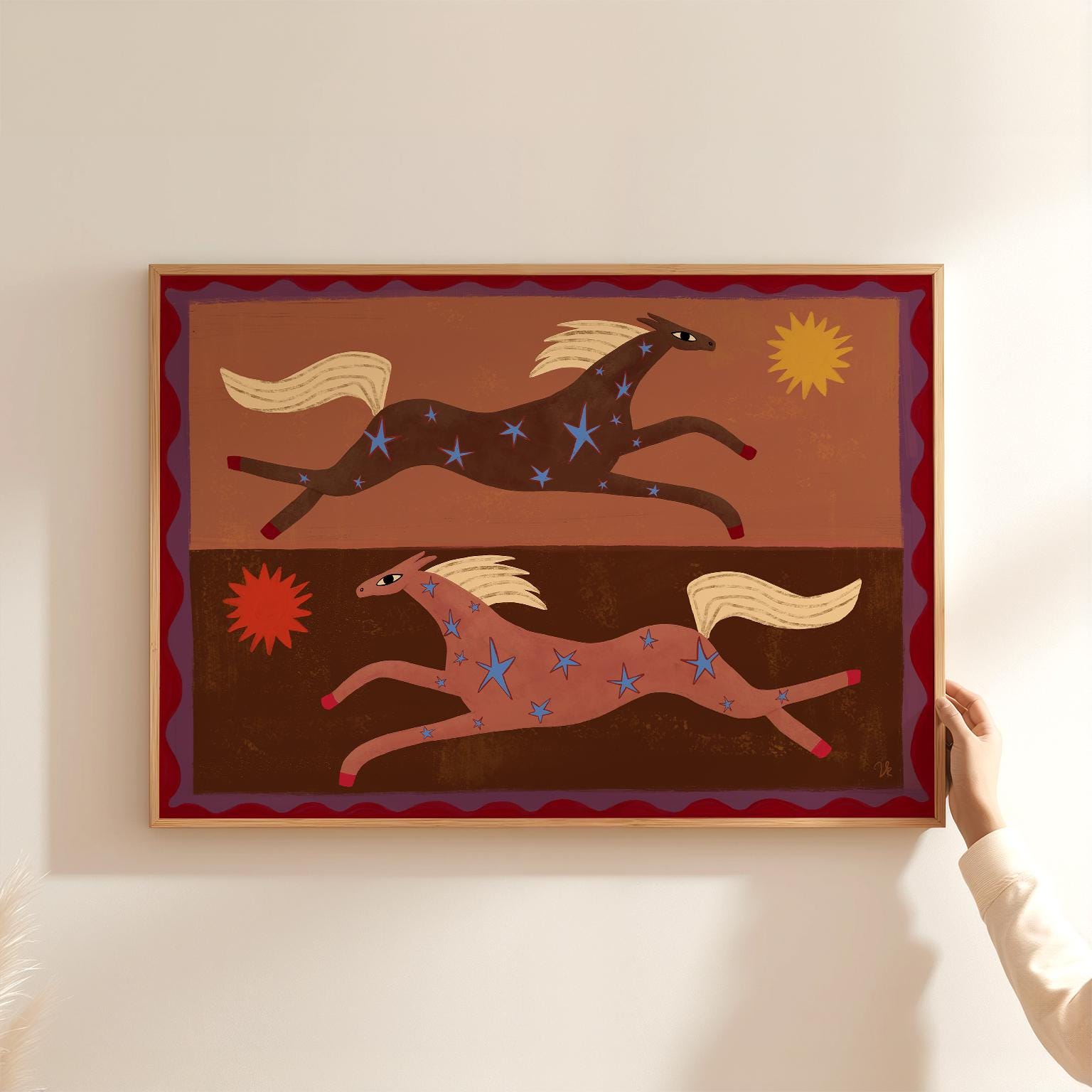 Horse Star Print - Etsy