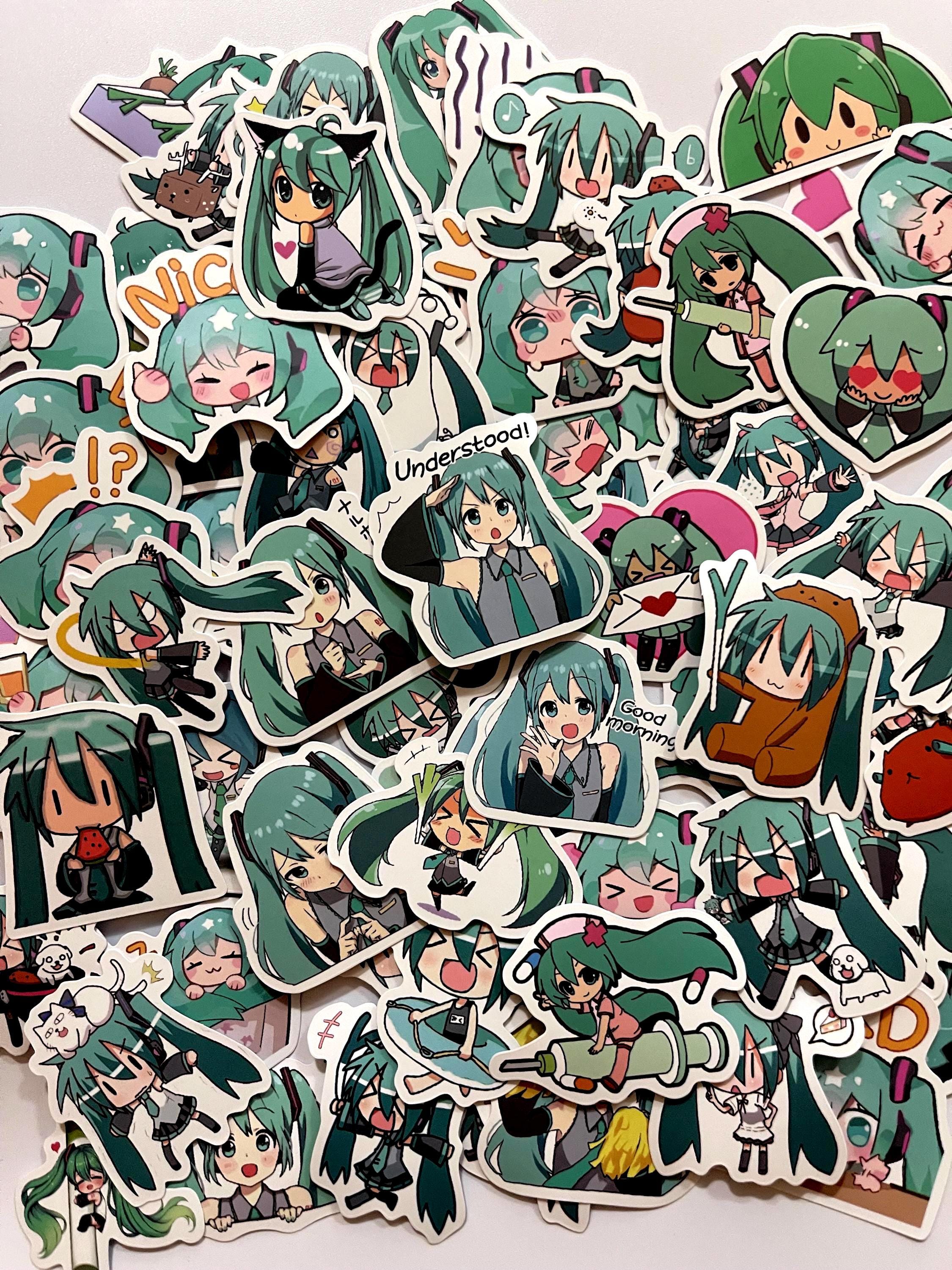 Miku Sorry Sticker Hatsune Miku Sticker Pack Vocaloid Anime Stickers for Laptops, Journals ...