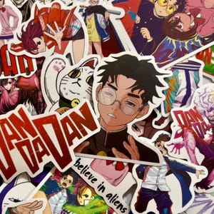 Dandadan 50pcs Anime Sticker Pack Okarun, Momo, Turbo Granny & Alien Vinyl Stickers