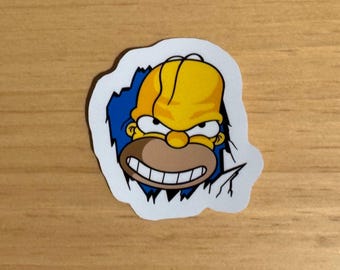 Simpsons Treehouse of Horror here’s HOMER Strong Vinyl Sticker