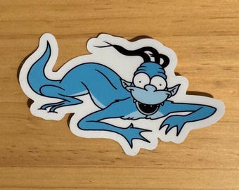 Simpsons Treehouse of Horror Bus Gremlin Strong Vinyl Sticker