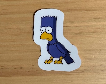 Simpsons Treehouse of Horror Bart the Raven Strong Vinyl Sticker