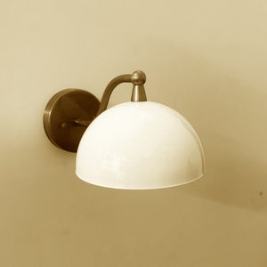 Handmade Brass Ceiling Light , Modern Brass Wall Lamp Light Flush Mount Light Reading Beside Hall Entrance