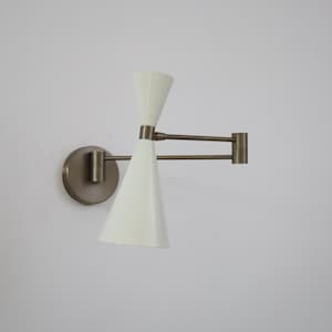 Handcrafted Brass Wall Lamp Mid Century Adjustable Wall Sconces