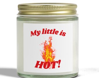My Little Is HOT, Big Little Reveal, Sorority Gift Basket, 4 oz Mini Candle