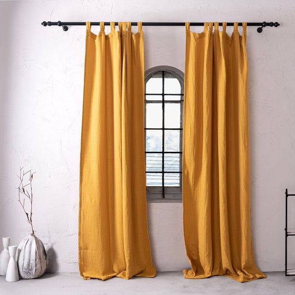 Yellow Curtains Etsy