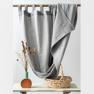 Light Grey Muslin Fabric Sample: 100% Organic Cotton (Half Yard)