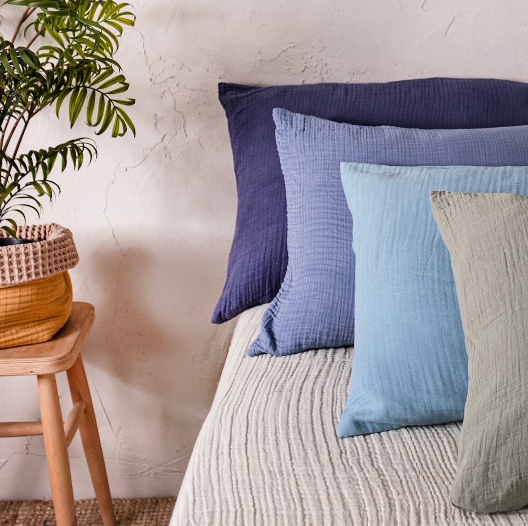 Cotton Pillow Sham, Sleep Pillow Protector, Sleeper Cover, Sleep Pillow Cover, Bed Pillow