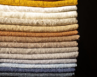 100% Natural Linen Fabrics By The Yards 38 Color 55 Inches Wide