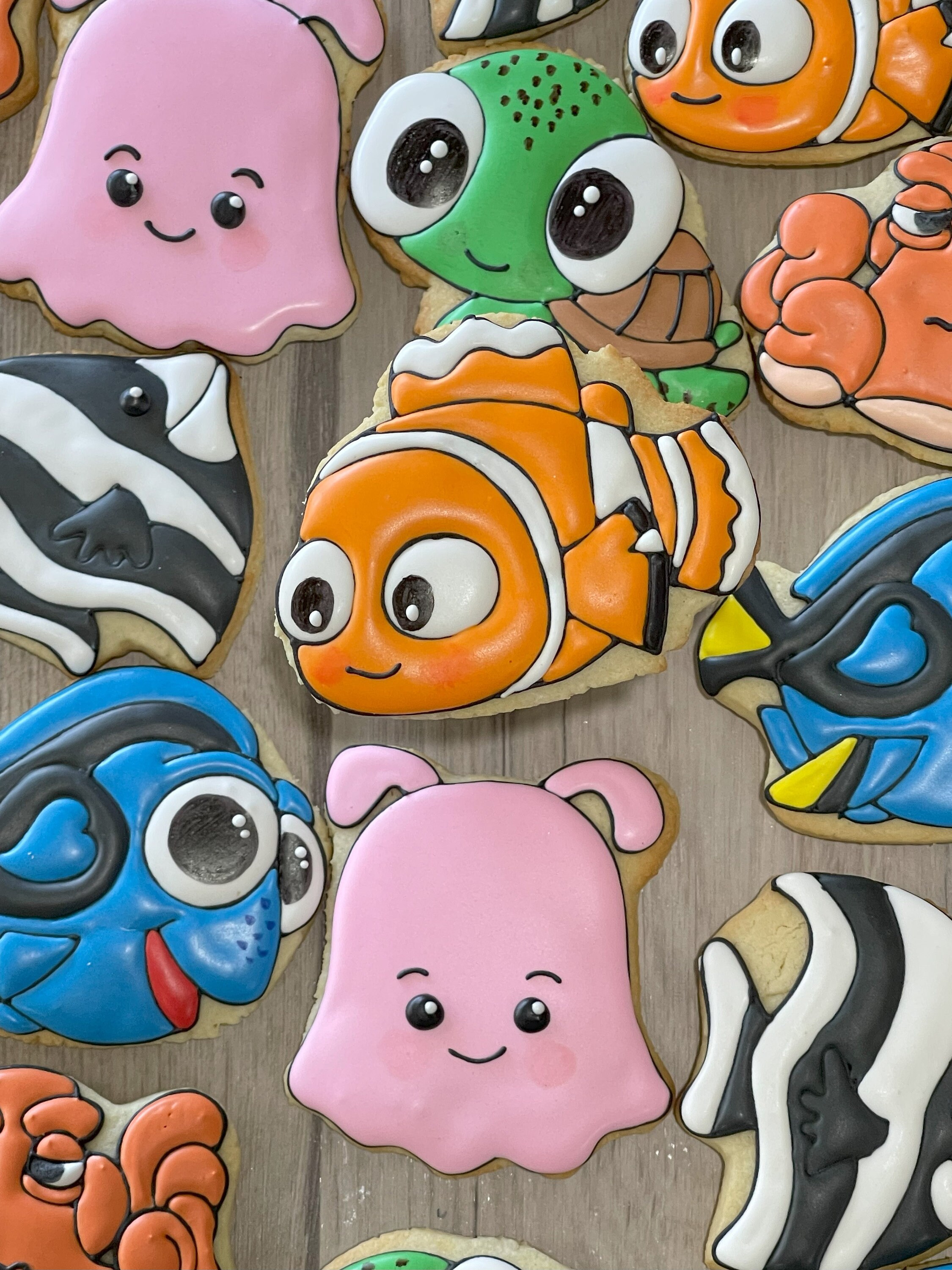 Nemo-inspired Sugar Cookies - Set of 12 Underwater Delights - Etsy