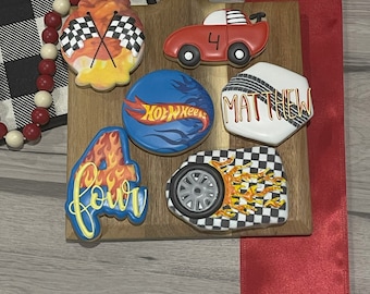 Hot Wheels Sugar Cookies - Set of 12 High-Speed Delights
